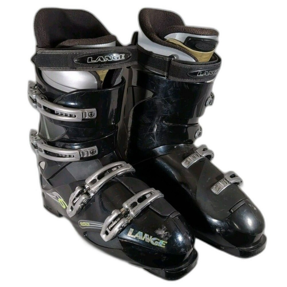 Lange F6 Softech Downhill Ski Boot Men’s US 12/12.5 (Mondo 30.5) 349mm, Black